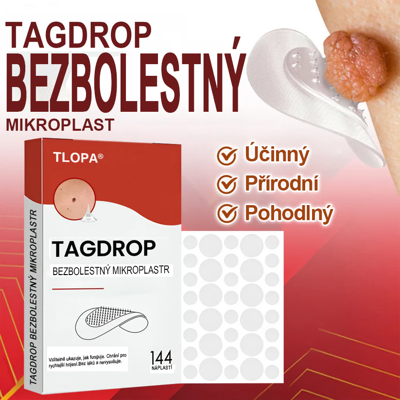 TLOPA® Mikrovpichová botanická náplast na odstranění kožních výrůstků 🇨🇿 Vyrobeno v Česká republika🎁