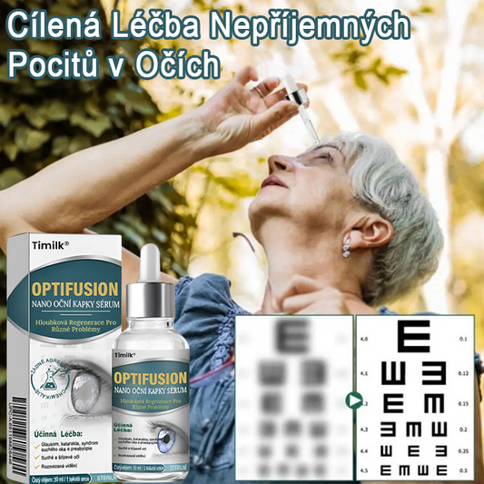 Oční kapky Timilk® optifusion nano sérum – nanotechnologie obnovuje jasný zrak, bez brýlí, bez chirurgického zákroku